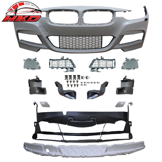 12-18 BMW F30 3 Series Sedan M-T Style Front Bumper Cover Conversion PP | Wholesale