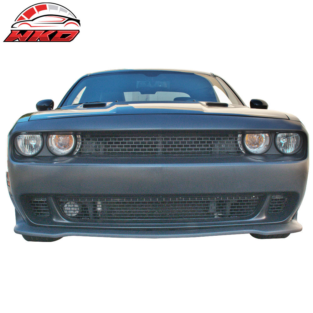 Fits 08-14 Dodge Challenger Front Bumper Cover Conversion w/ Headlights - PP