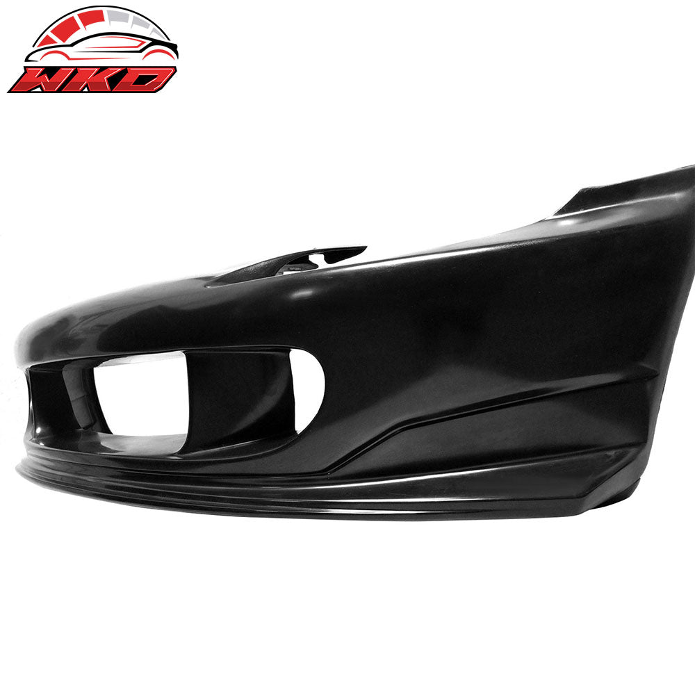 Fits 00-09 Honda S2000 R1 Style Front Bumper Cover Conversion Unpainted Black PU