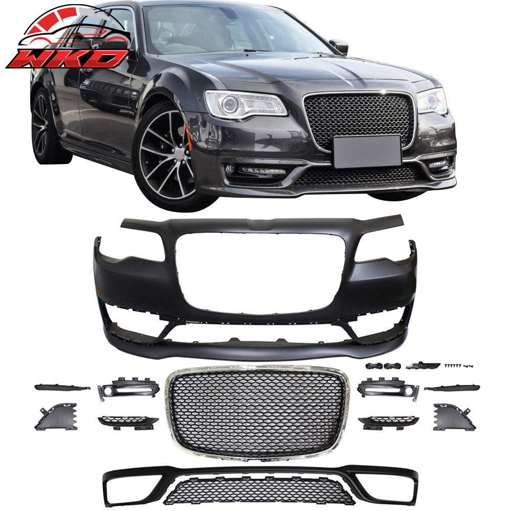 Fits 15-23 Chrysler 300 S Front Bumper Cover Conversion W/Grille No Sensor Hole