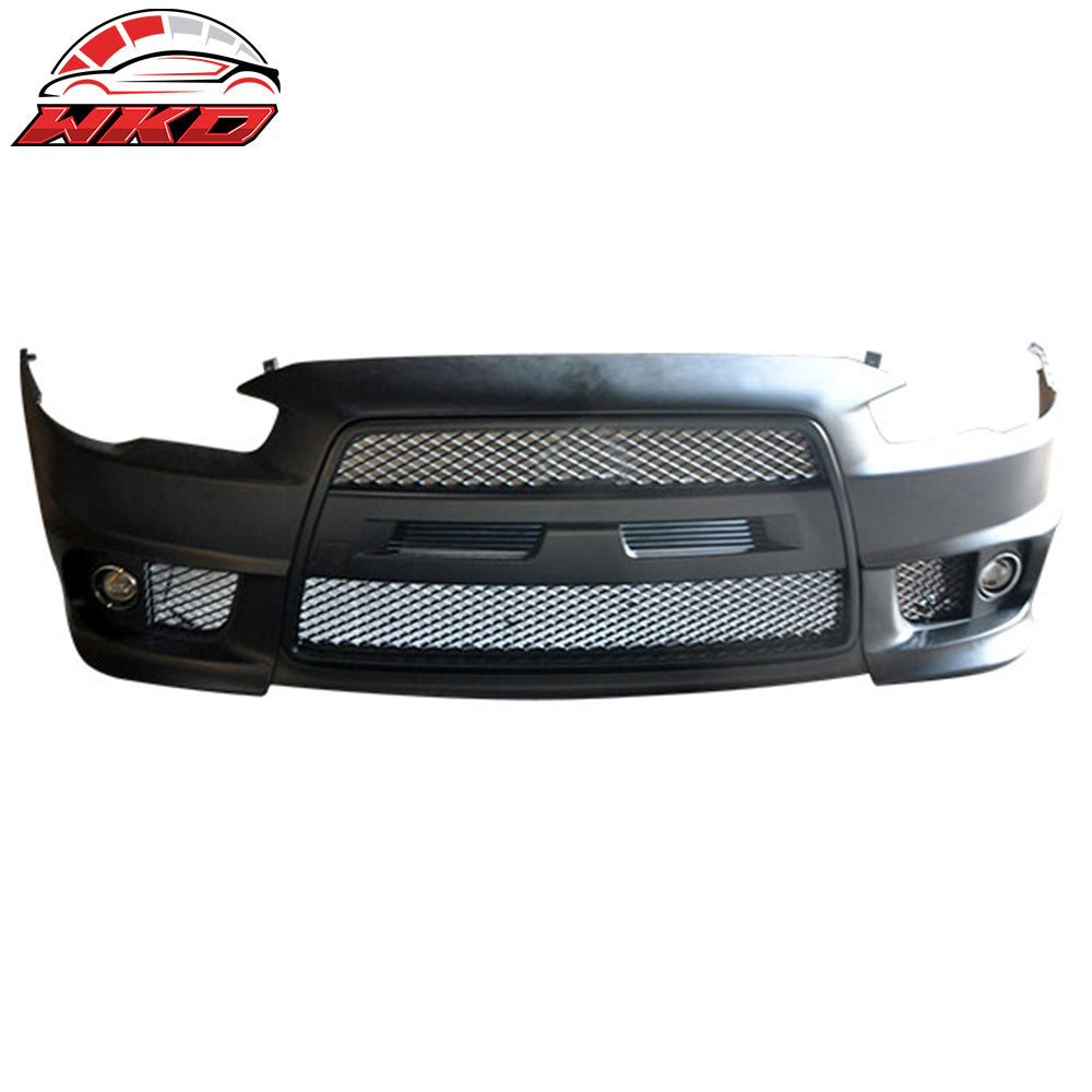 08-15 Mitsubishi Lancer EVO Style Front Bumper Cover Conversion Fog Lights | Wholesale