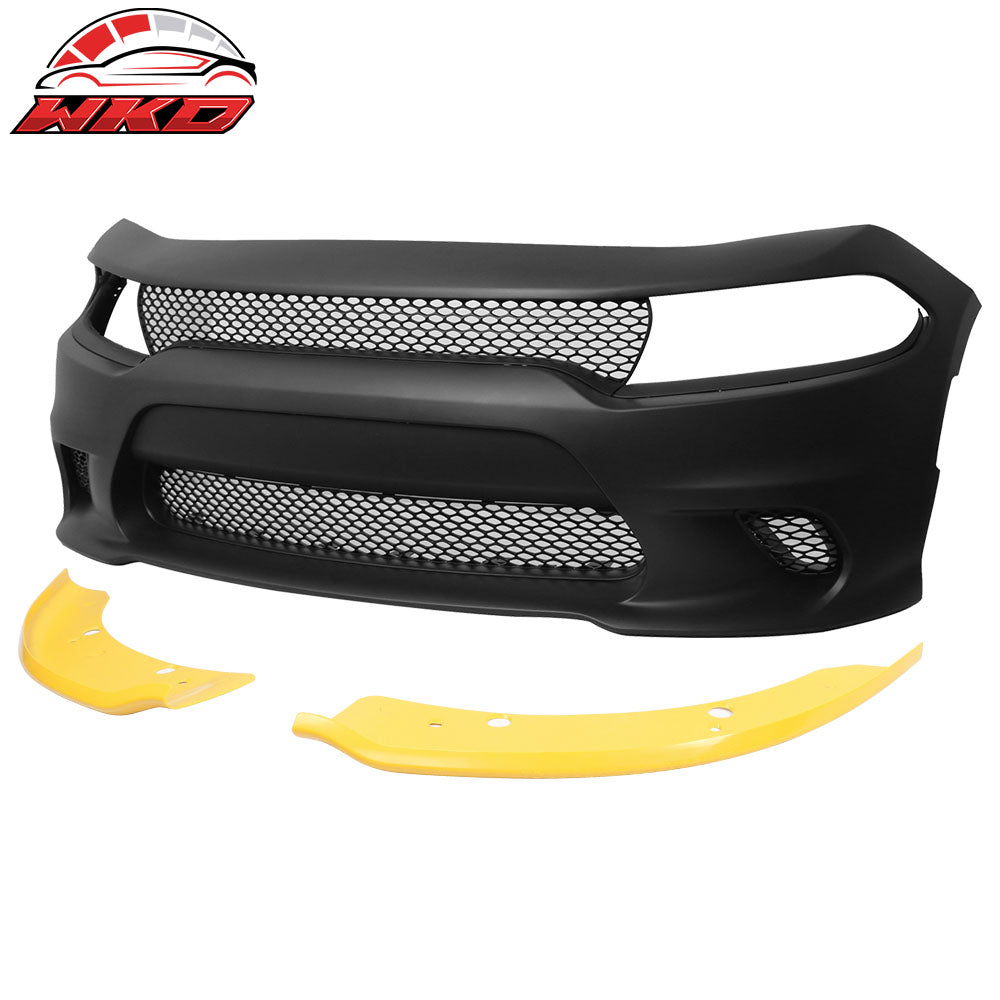 15-23 Dodge Charger SRT Hellcat Conversion Front Bumper Cover Replacement | Wholesale