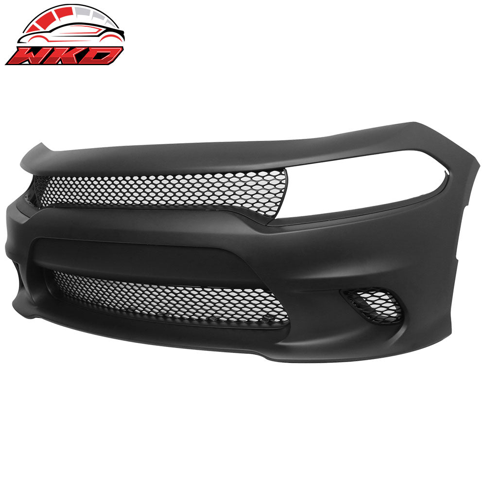 Fits 15-23 Dodge Charger SRT Hellcat Conversion Front Bumper Cover Replacement