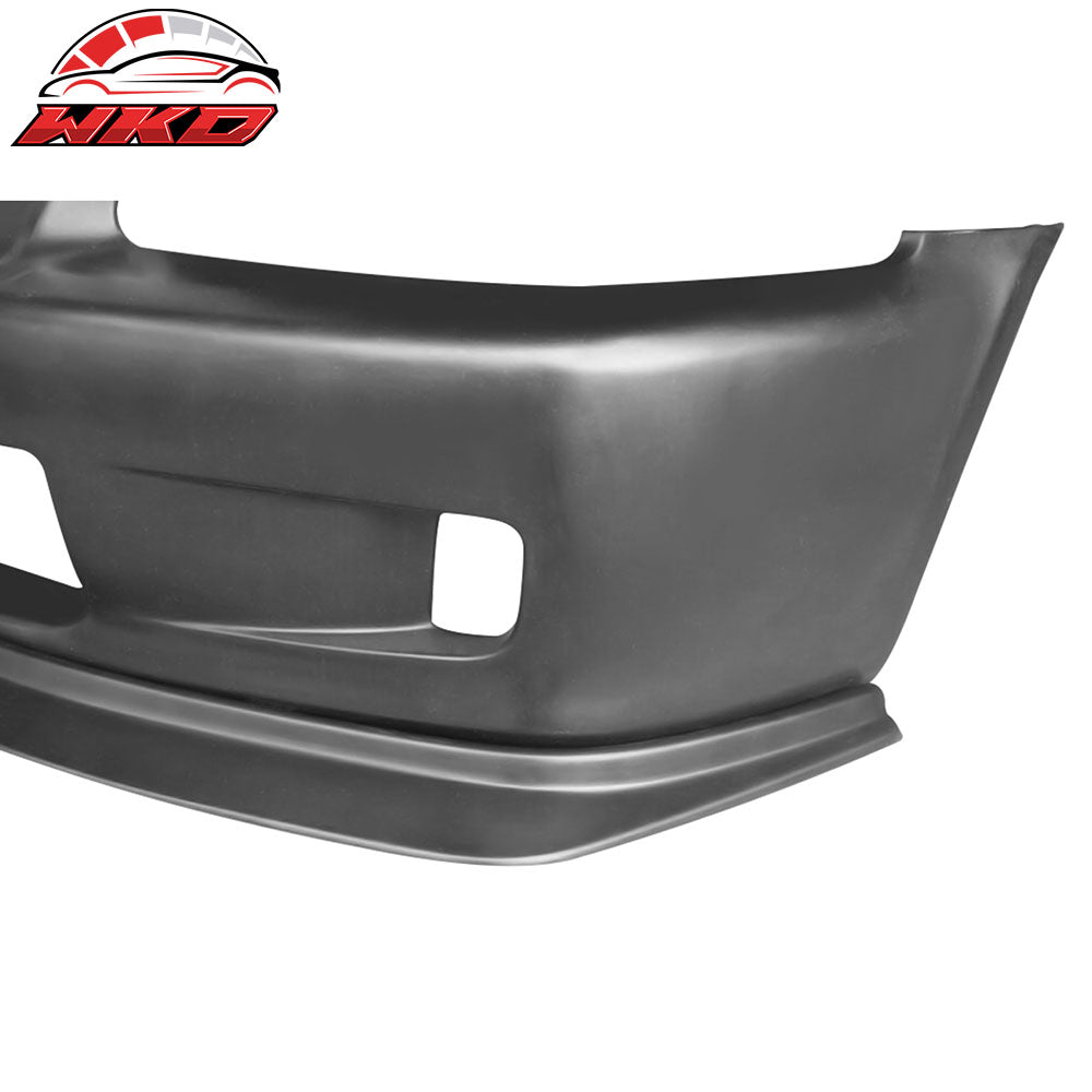 Fits 92-95 Honda Civic Whitecrow Style Front Bumper Cover Conversion W/ Lip PU
