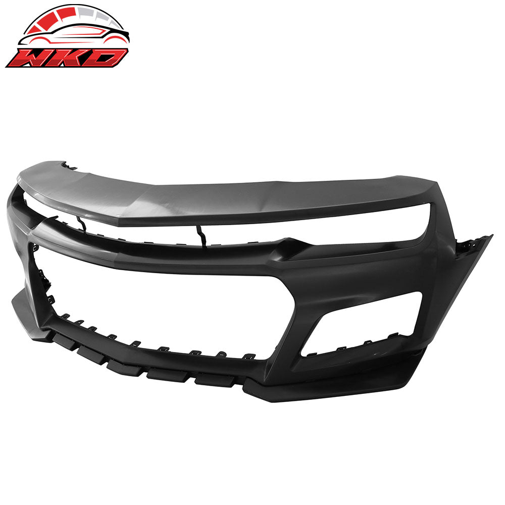 Fits 10-13 Chevy Camaro ZL1 Style PP Front Bumper Cover Conversion + Harnesses
