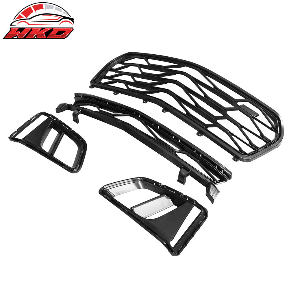 Fits 10-13 Chevy Camaro ZL1 Style PP Front Bumper Cover Conversion + Harnesses