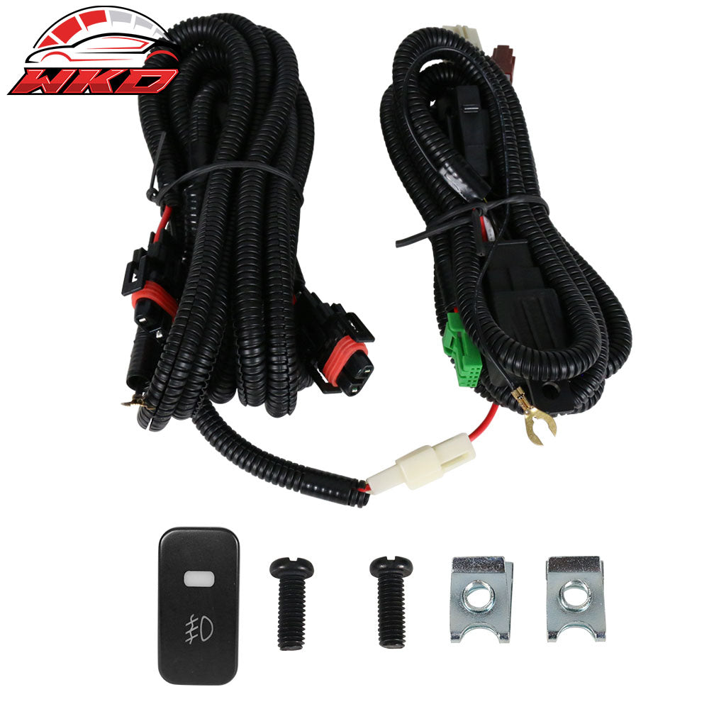 Fits 04-05 Honda Civic Factory Front Bumper Fog Lights Lamps Clear Lens