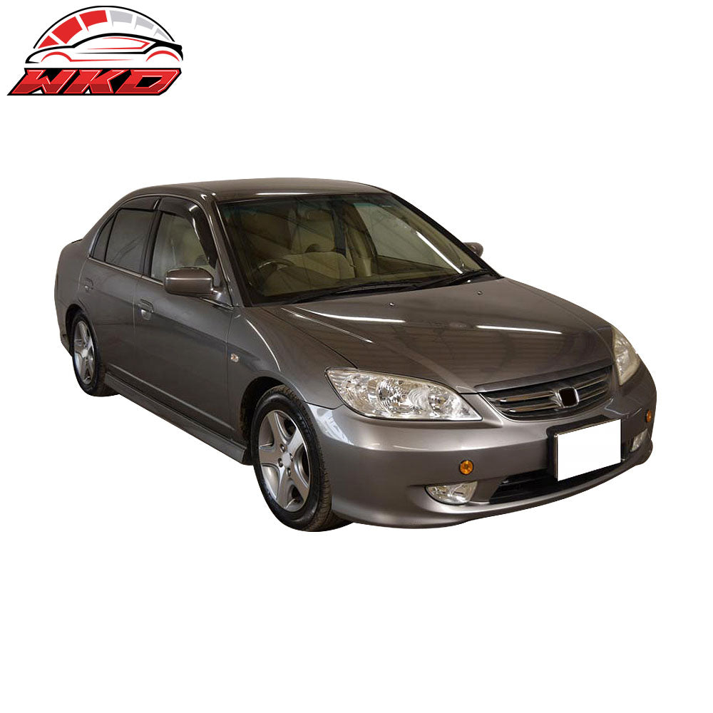 Fits 04-05 Honda Civic Factory Front Bumper Fog Lights Lamps Clear Lens