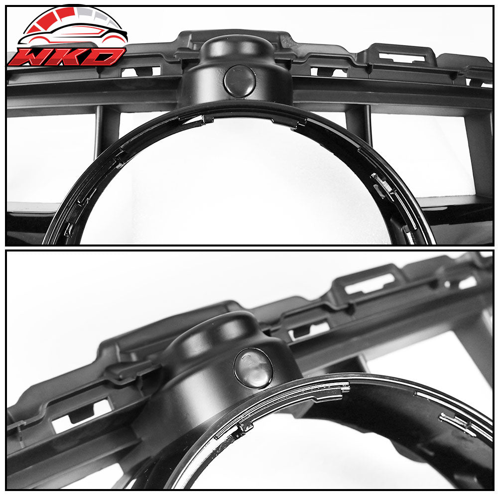 Fit 15-18 Benz C Class W205 AMG Front Bumper Grille Camera Hole