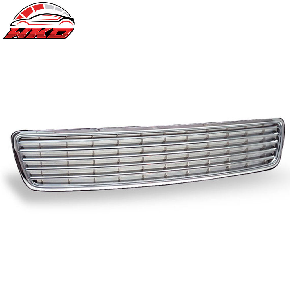 96-01 Audi A4 Badge Less Front Bumper Grille ASB Chrome | Wholesale