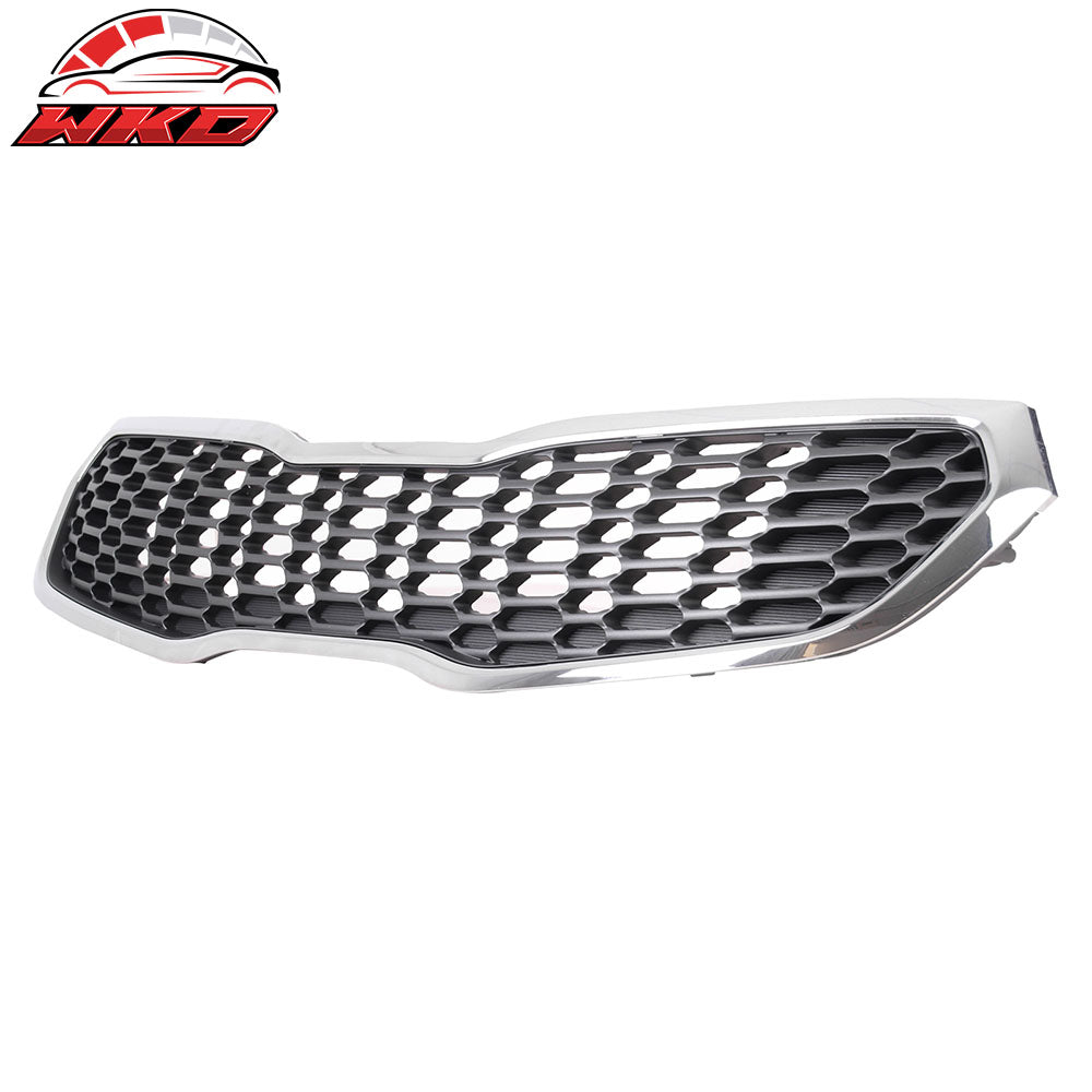 Fits 14-16 Kia Forte& Forte5 OE Style Front Bumper Grille Mesh Grill Assembly