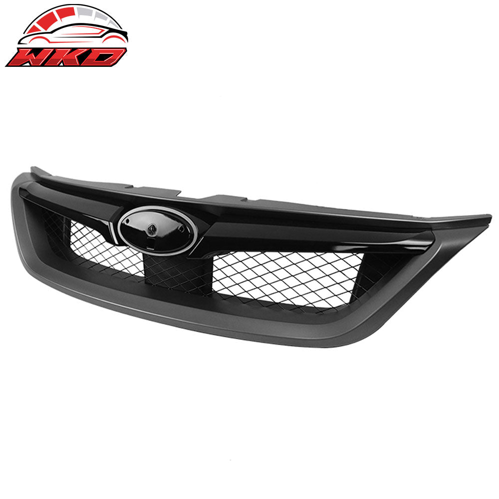 11-14 Subaru Impreza WRX STI OE Front Bumper Grille Gloss Black W/ Gray | Wholesale