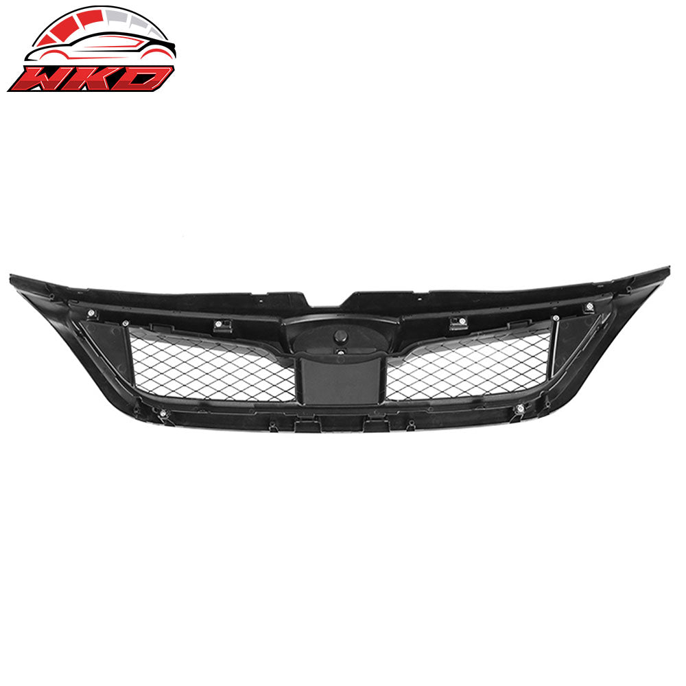 Fits 11-14 Subaru Impreza WRX STI OE Front Bumper Grille Gloss Black W/ Gray