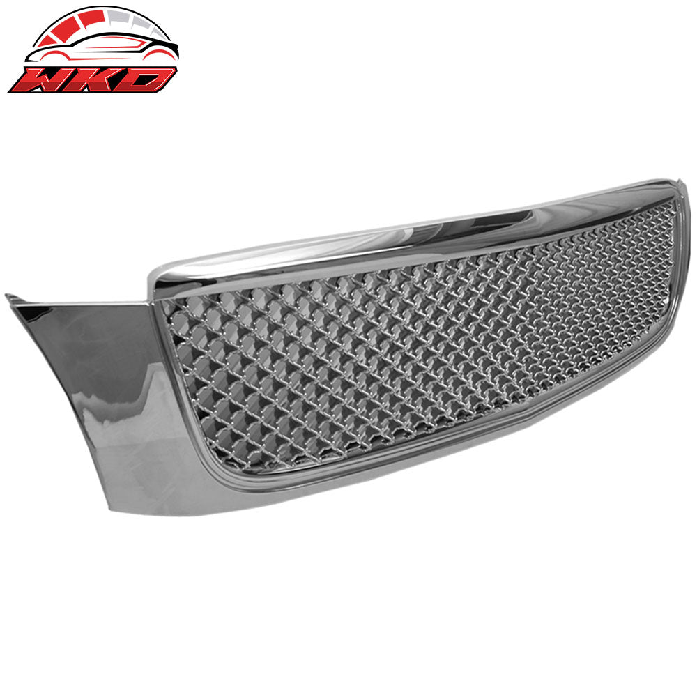 Fit 00-05 Cadillac Deville Diamond Mesh Style Front Bumper Hood Grill Grille ABS