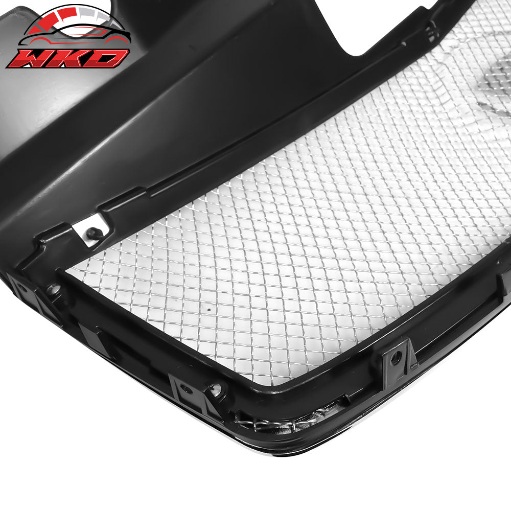 Fits 03-07 Cadillac CTS Mesh Style Front Bumper Hood Grille Cover Grill ABS
