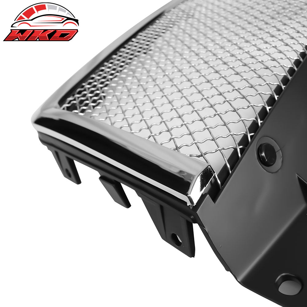 Fits 03-07 Cadillac CTS Mesh Style Front Bumper Hood Grille Cover Grill ABS