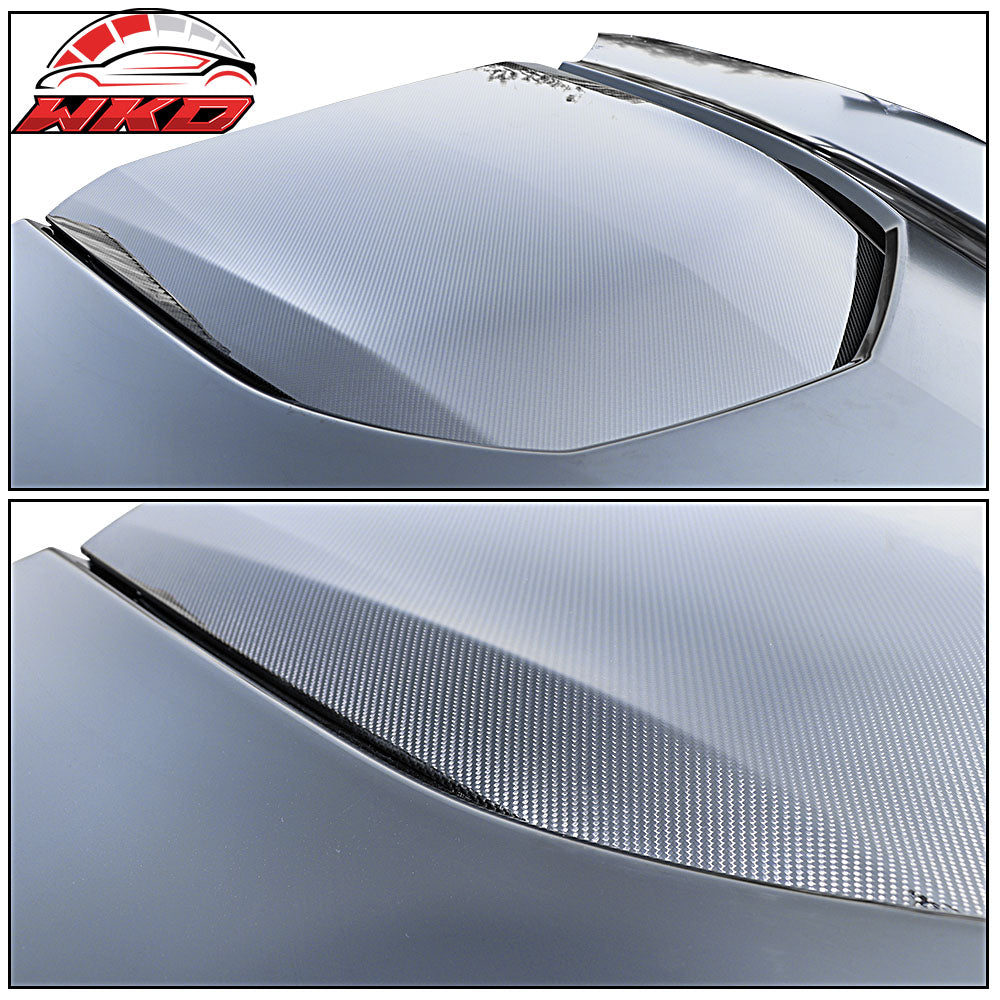 Fits 16-24 Camaro Carbon Fiber Aluminum Front Bumper Hood Guards