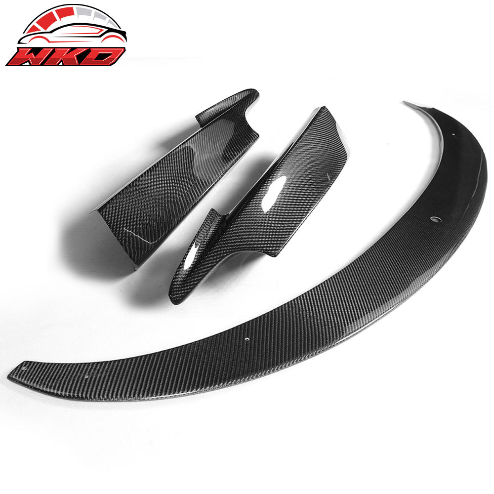 Fits 14-18 BMW F34 3 Series GT M Sport 3PCS Front Bumper Lip Carbon Fiber CF
