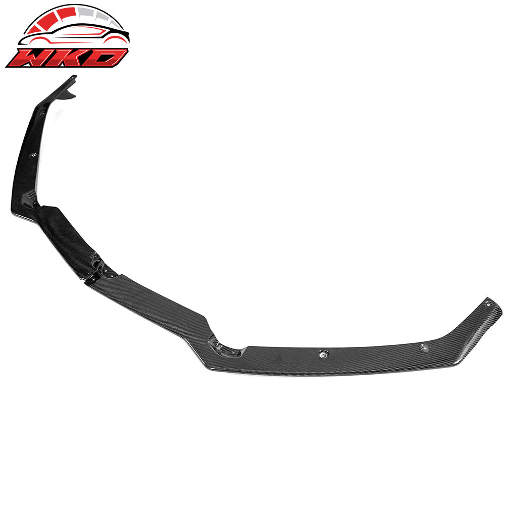 Fits 20-25 Corvette C8 Stingray/Z51 Carbon Fiber Front Bumper Lip Splitter 2PC