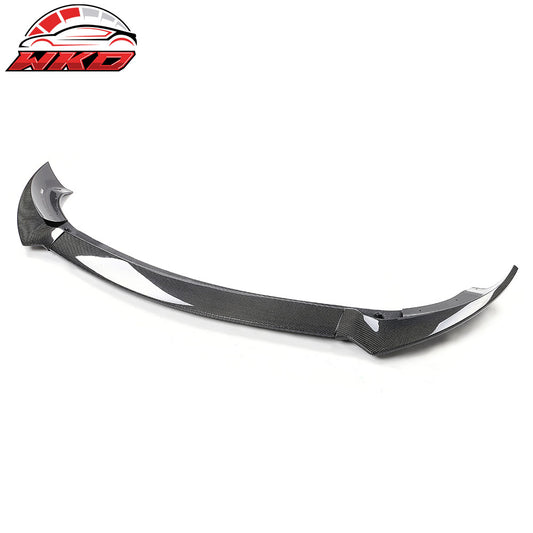 20-25 Tesla Y Track Pack Carbon Fiber Gloss Black Front Bumper Lip - 3PCS | Wholesale