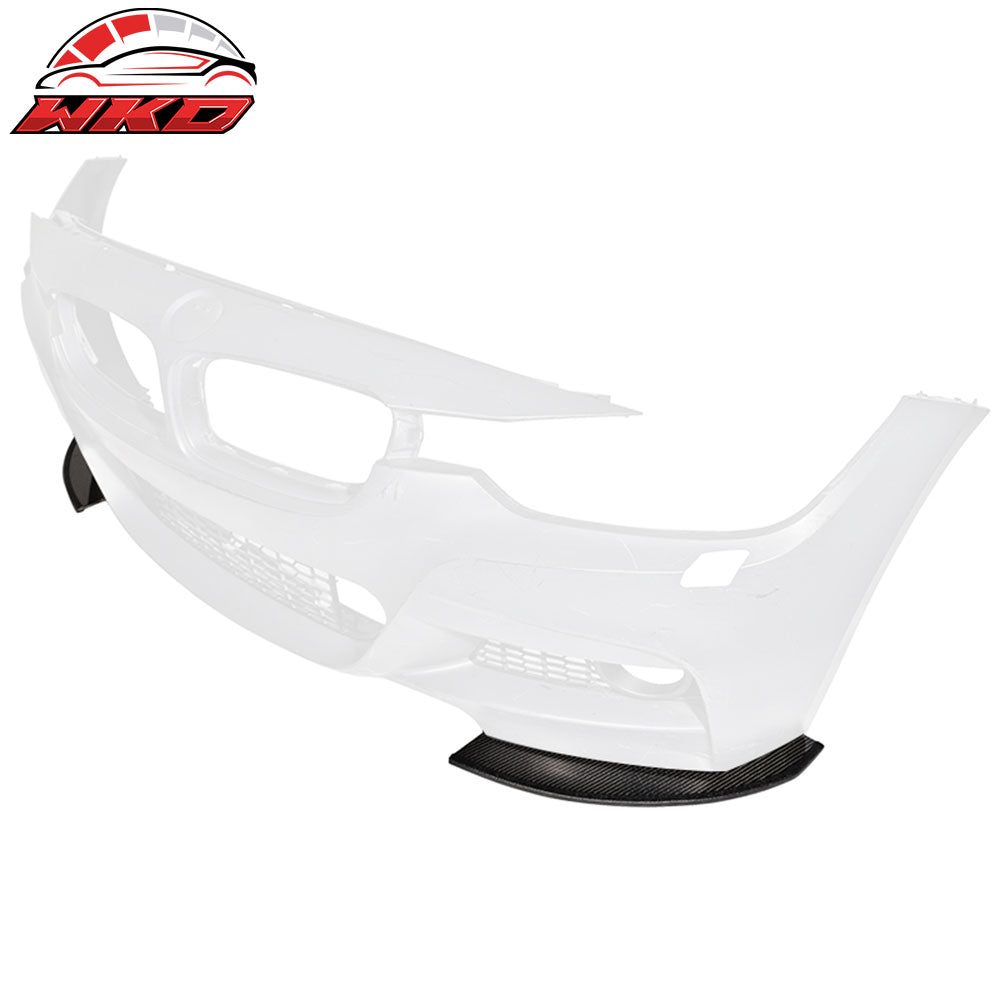 Fits 11-16 BMW F10 5 Series M Sport VR-S Style Carbon Fiber CF Front Bumper Lip