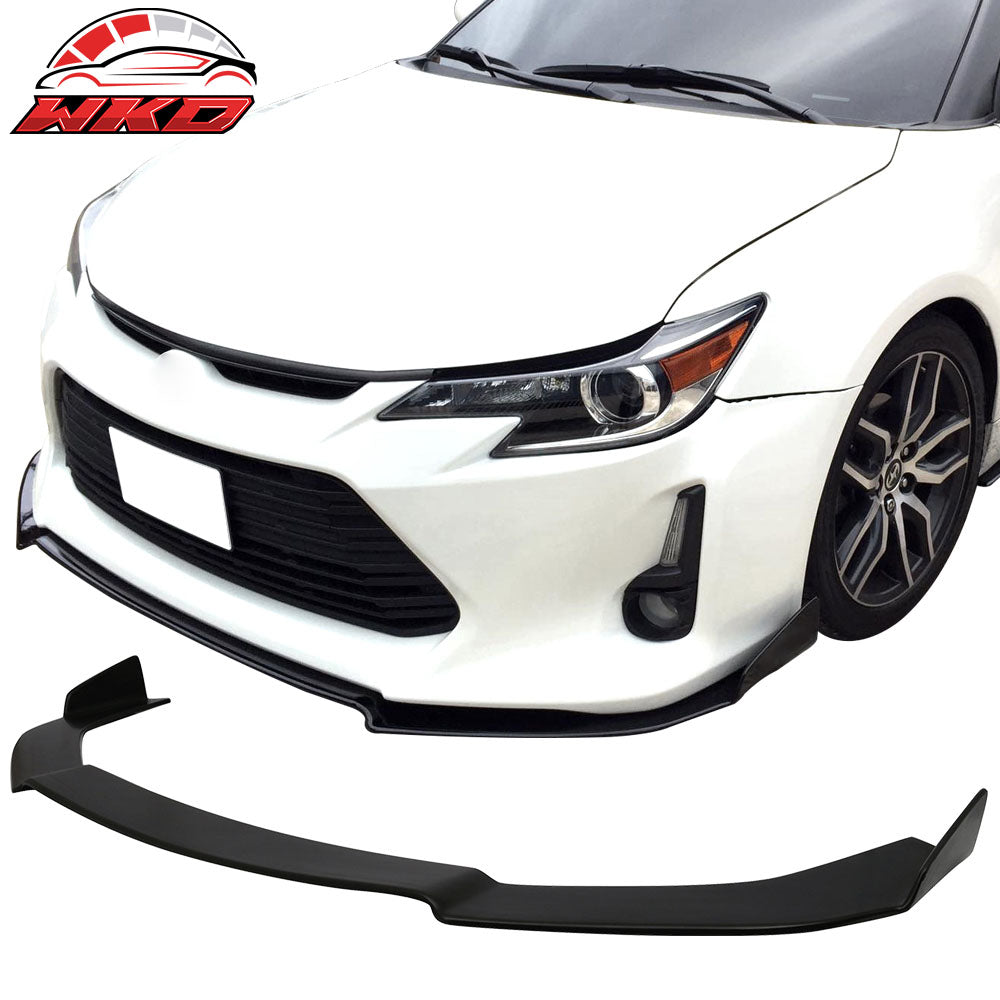 Fits 14-16 Scion TC V1 Style PU Front Bumper Lip Chin Spoiler Splitter Body Kit