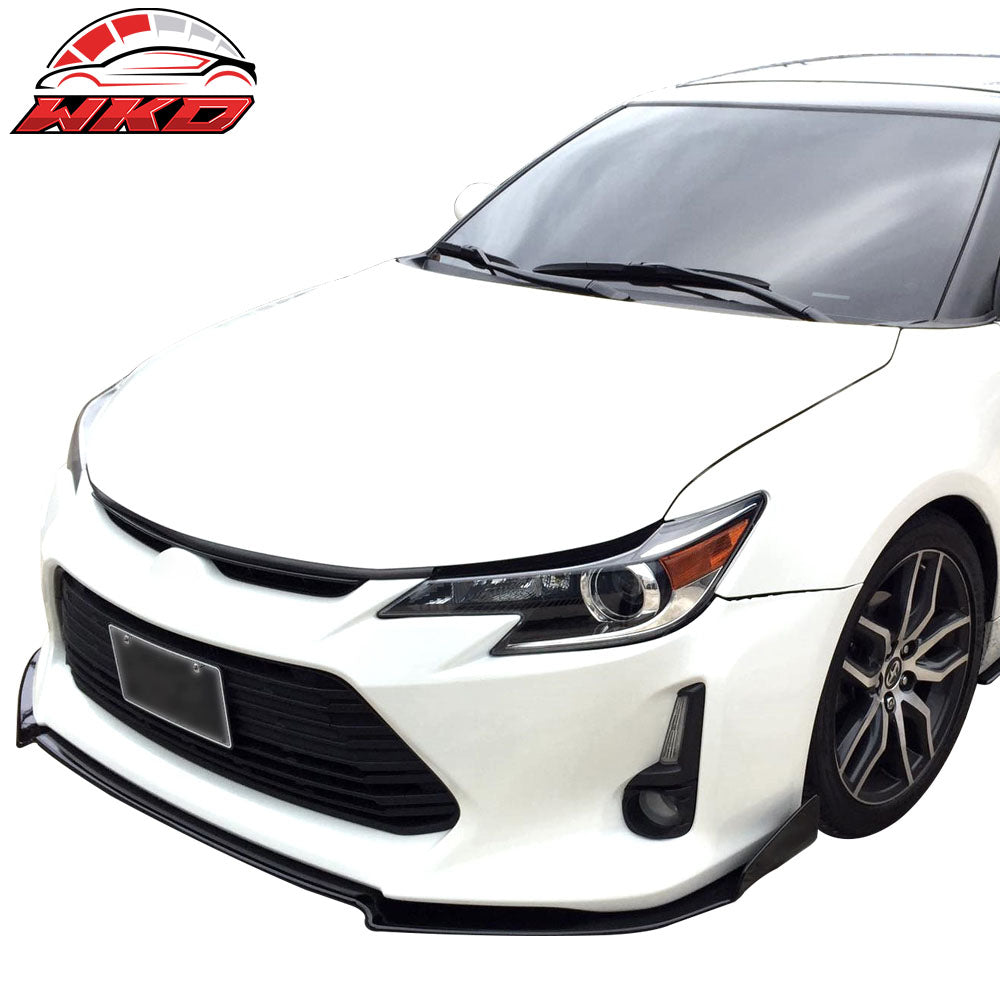 Fits 14-16 Scion TC V1 Style PU Front Bumper Lip Chin Spoiler Splitter Body Kit