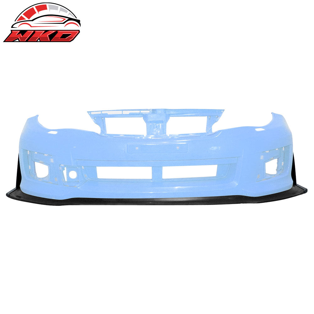 Fits 11-14 Subaru WRX STI Front Bumper Lip + Front Winglets IKON V6 Style PU