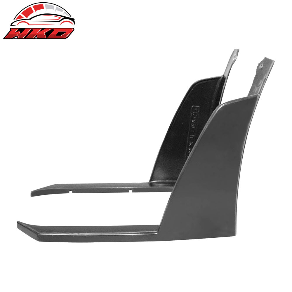 Fits 11-14 Subaru WRX STI Front Bumper Lip + Front Winglets IKON V6 Style PU