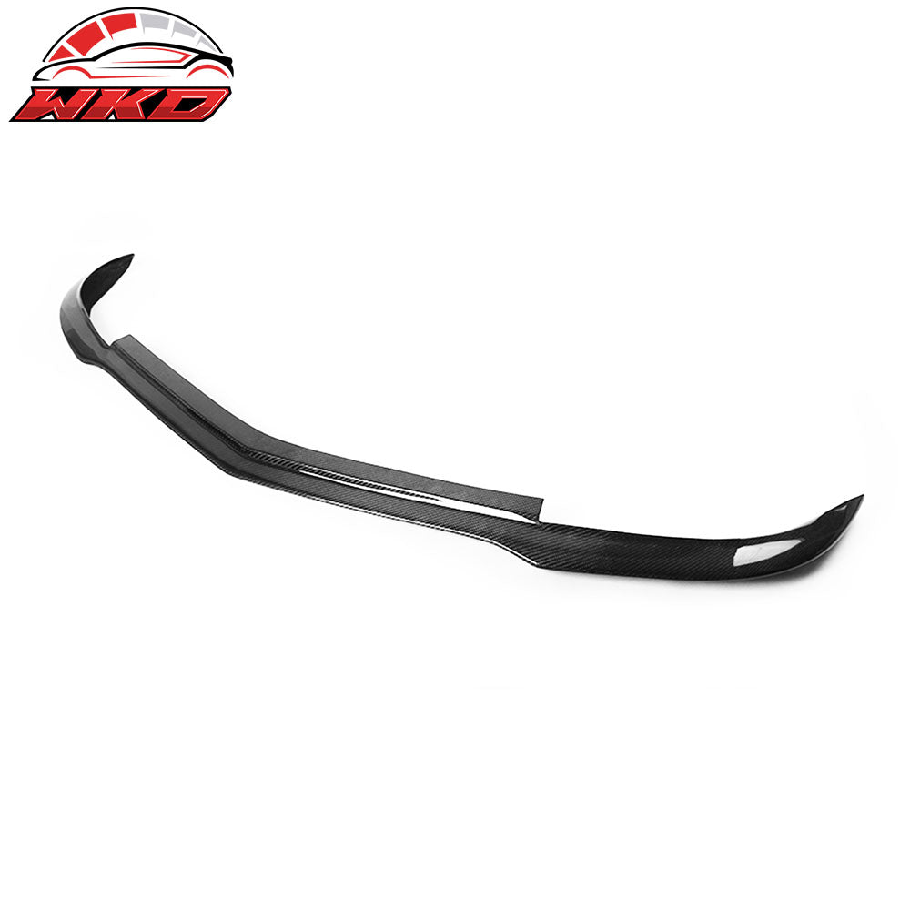 For 12-14 Benz W204 MC Front Bumper Lip Matte Carbon Fiber