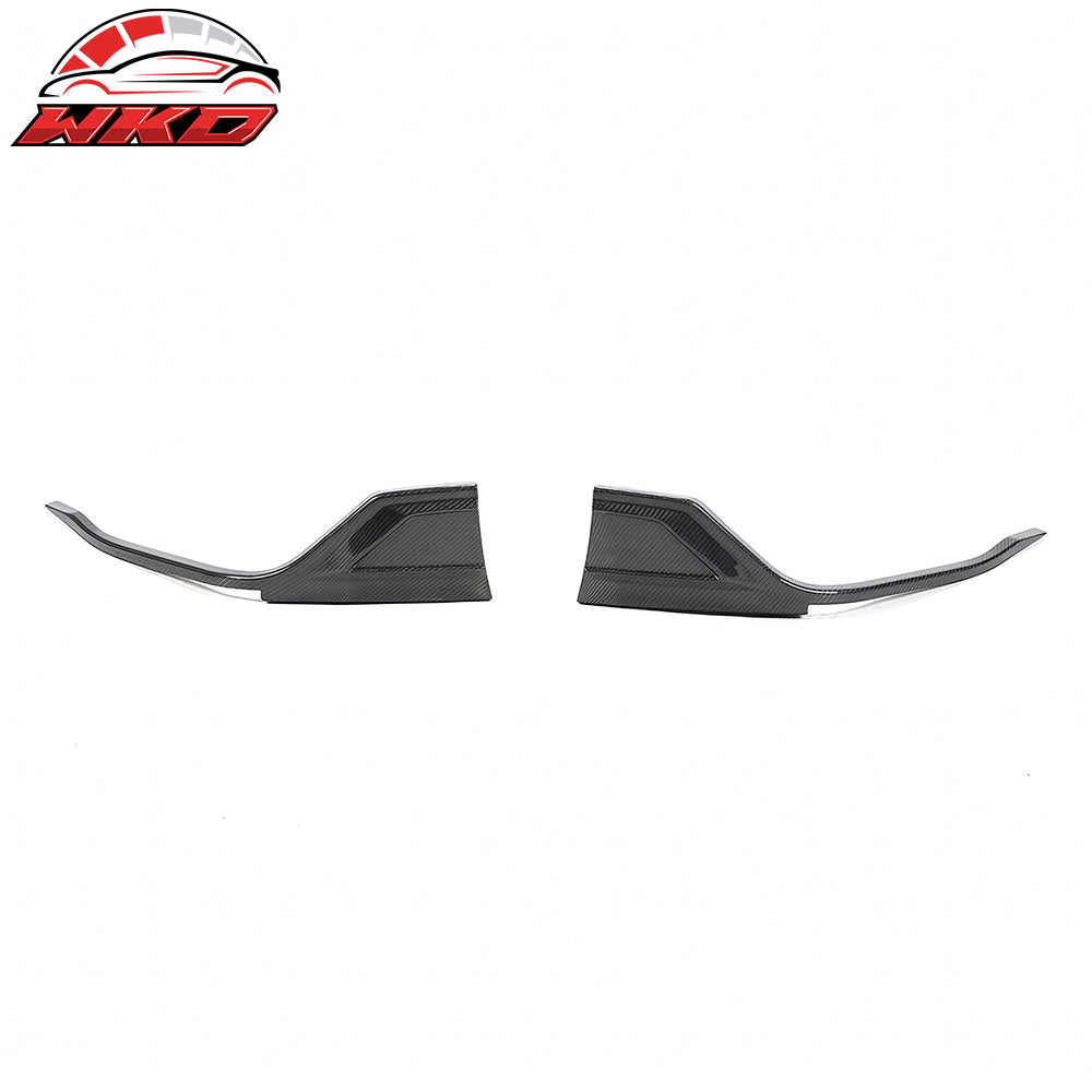 Fits 20-25 Toyota GR Supra A90 A91 MZ Speed 4PCS Front Bumper Lip Carbon Fiber