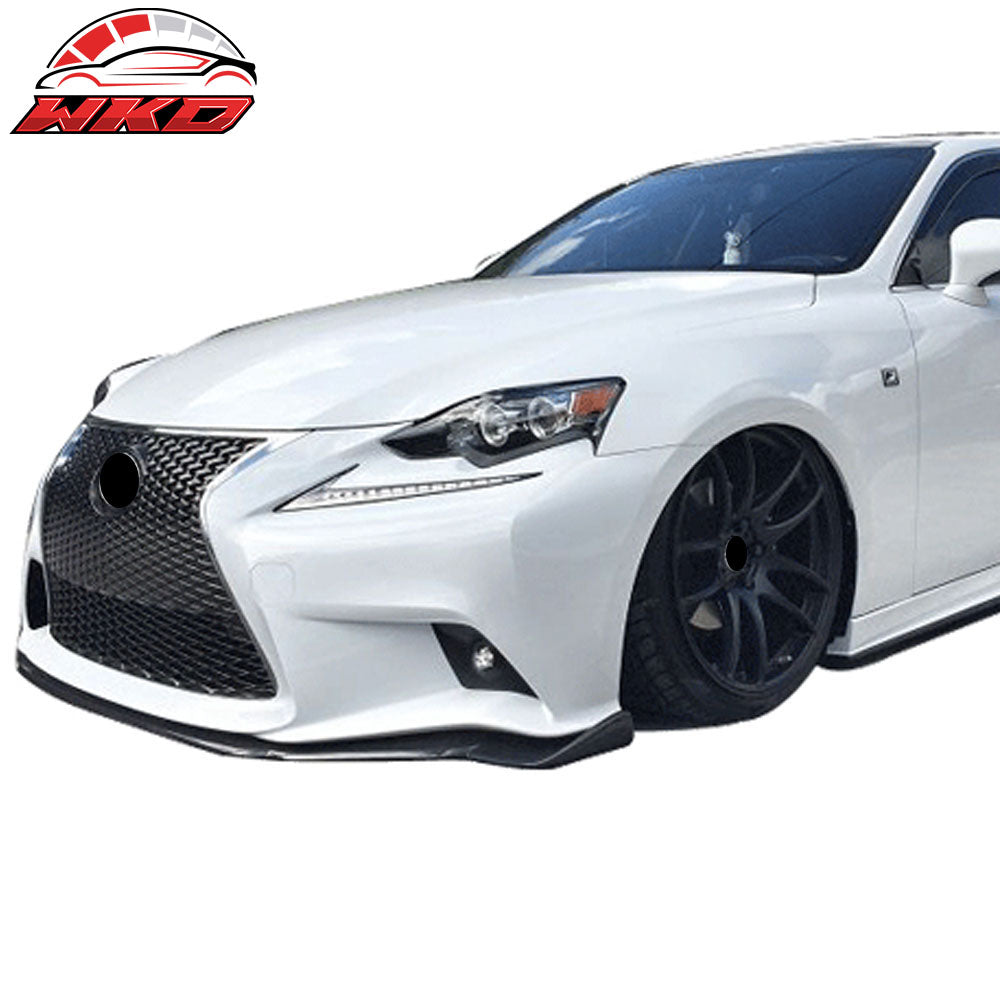 Fits 14-16 Lexus IS250 IS300 IS350 IS200t F Sport AG Style Front Bumper Lip - PU