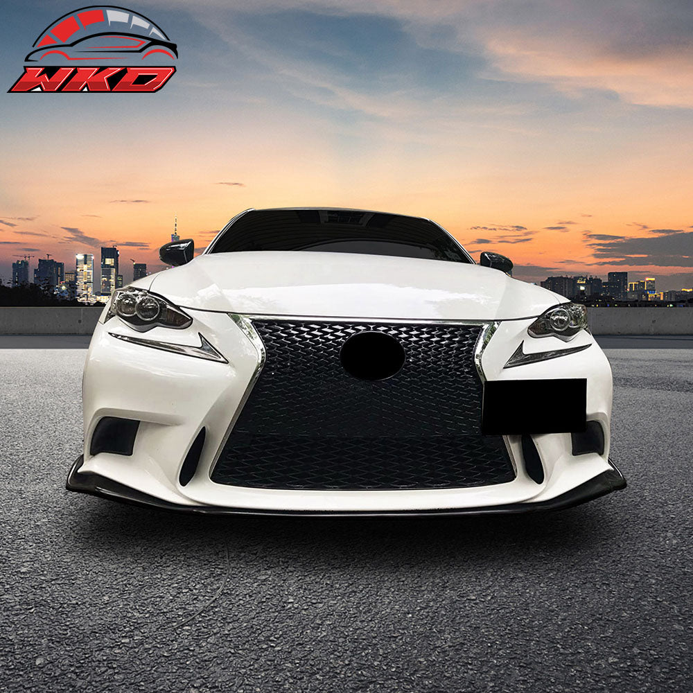 Fits 14-16 Lexus IS250 IS300 IS350 IS200t F Sport AG Style Front Bumper Lip - PU