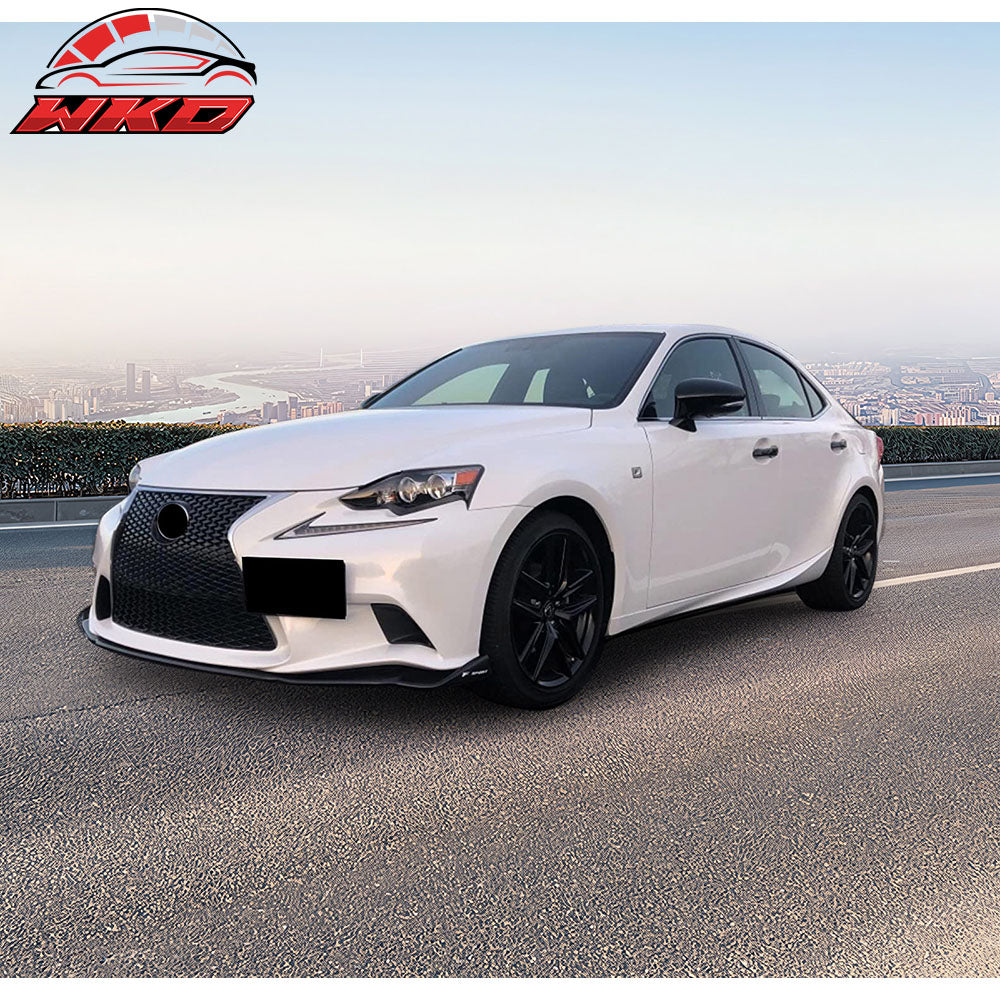 Fits 14-16 Lexus IS250 IS300 IS350 IS200t F Sport AG Style Front Bumper Lip - PU