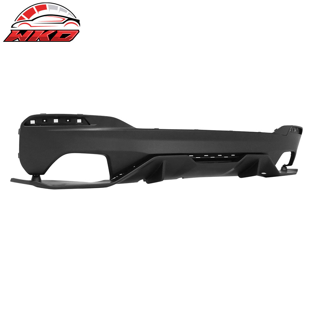 Fit 17-20 BMW 5 Series G30 MP Style Front Bumper Lip & Side Sill & Rear Diffuser