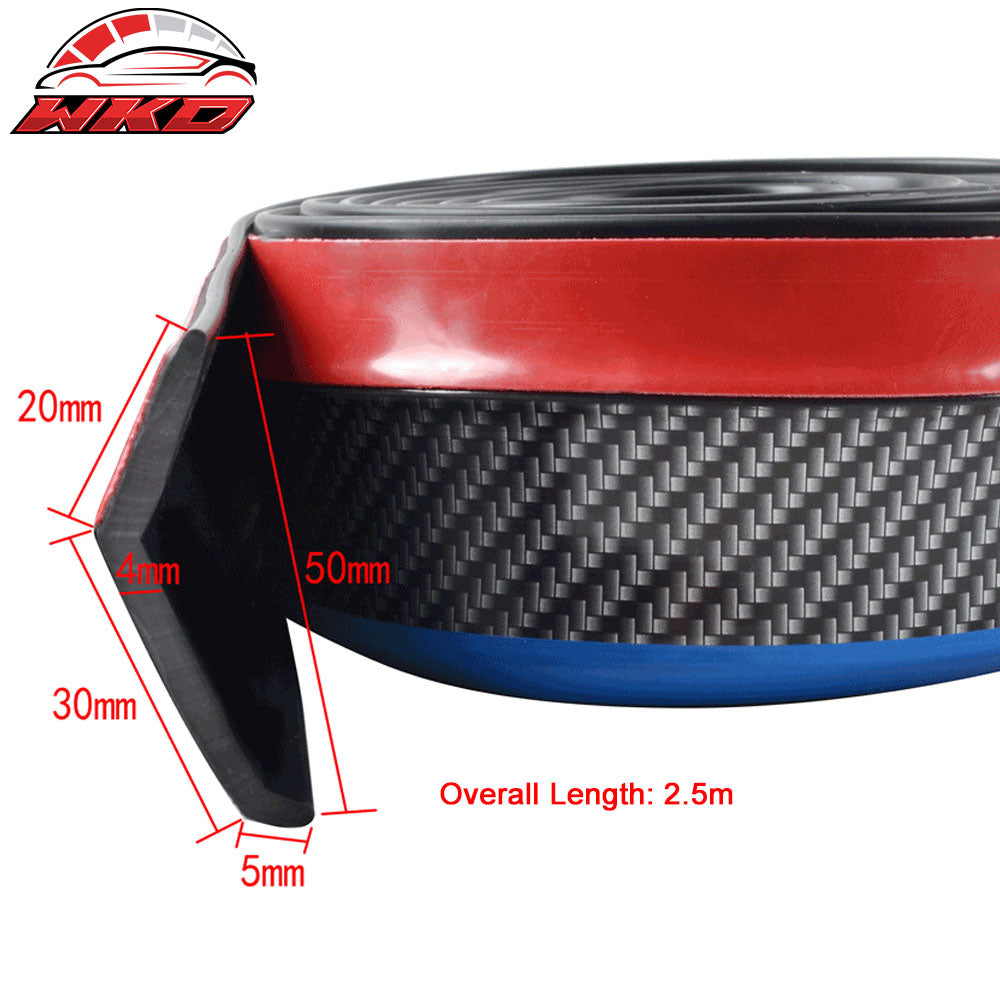 Universal 98" Car Front Bumper Lip Splitter Body Side Spoiler Protector