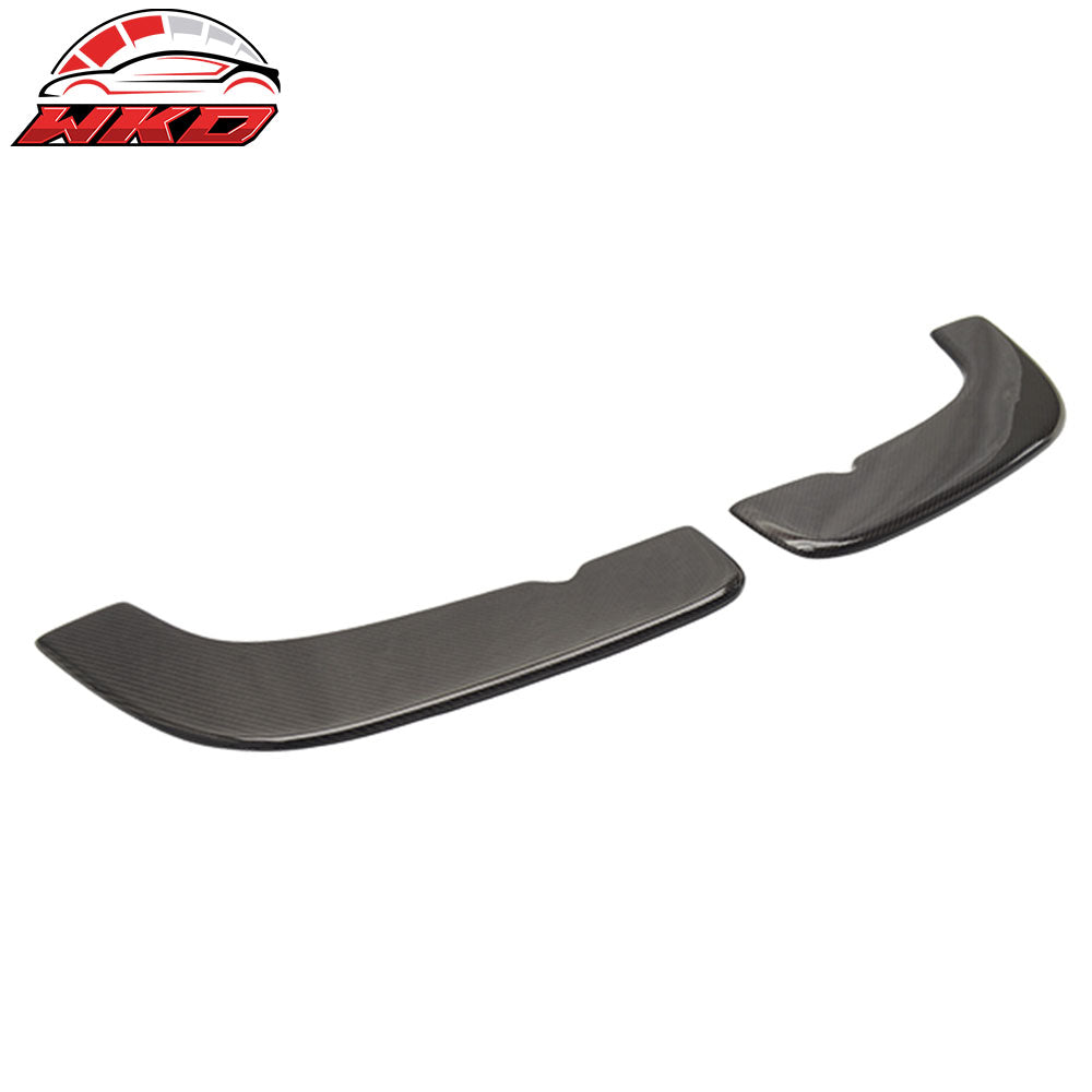 Universal Front Bumper Lip Splitter 2 Piece Set Carbon Fiber