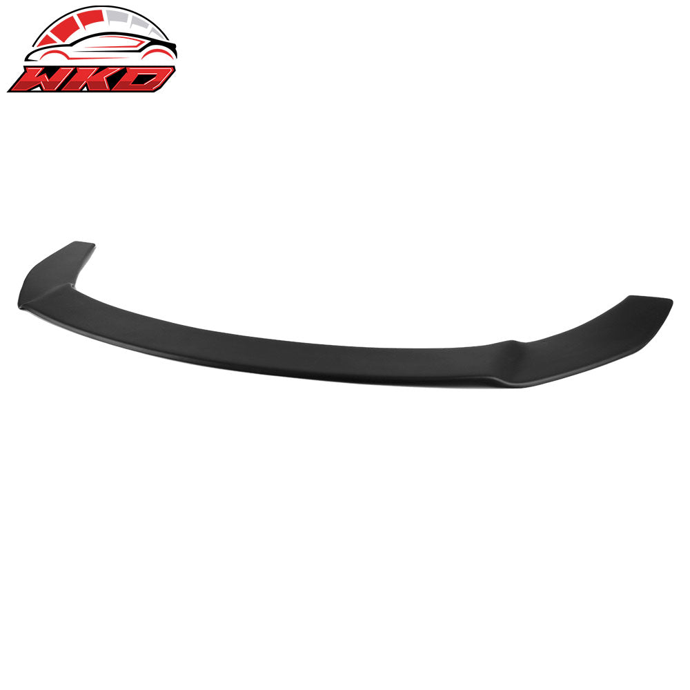 Fits 18-19 Toyota C-HR CHR Matte BlacK PP Front Bumper Lip + Blue Splitter Rods