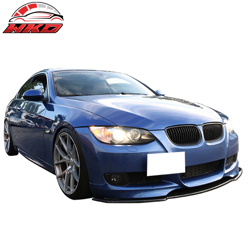 Fits 07-11 BMW 1 Series M E87 H Style Front Bumper Lip Spoiler Carbon Fiber CF