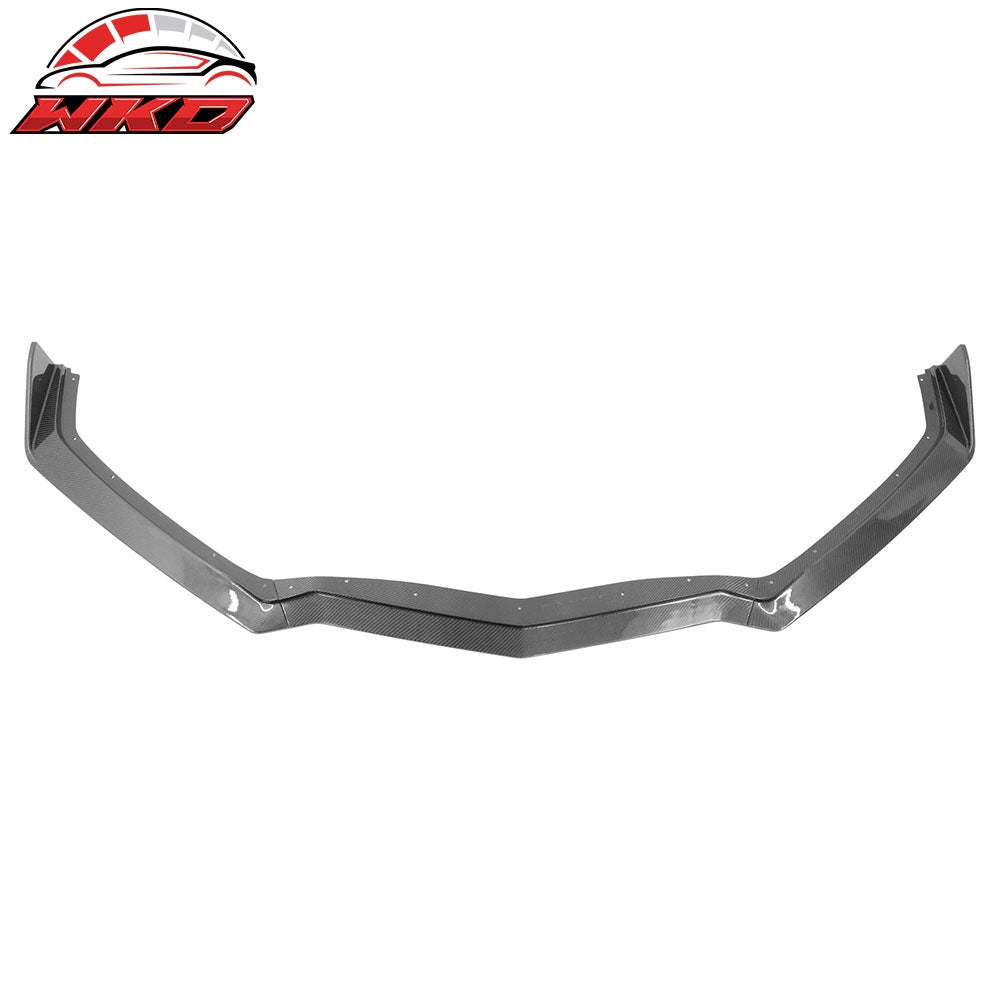 20-26 Chevy Corvette C8 5VM Style 3PC Carbon Fiber Front Bumper Lip Spoiler | Wholesale