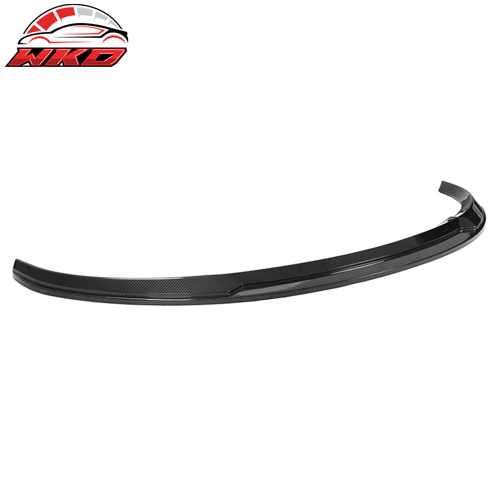 Fits 20-25 Tesla Y IKON Style Front Bumper Lip Spoiler Real Carbon Fiber