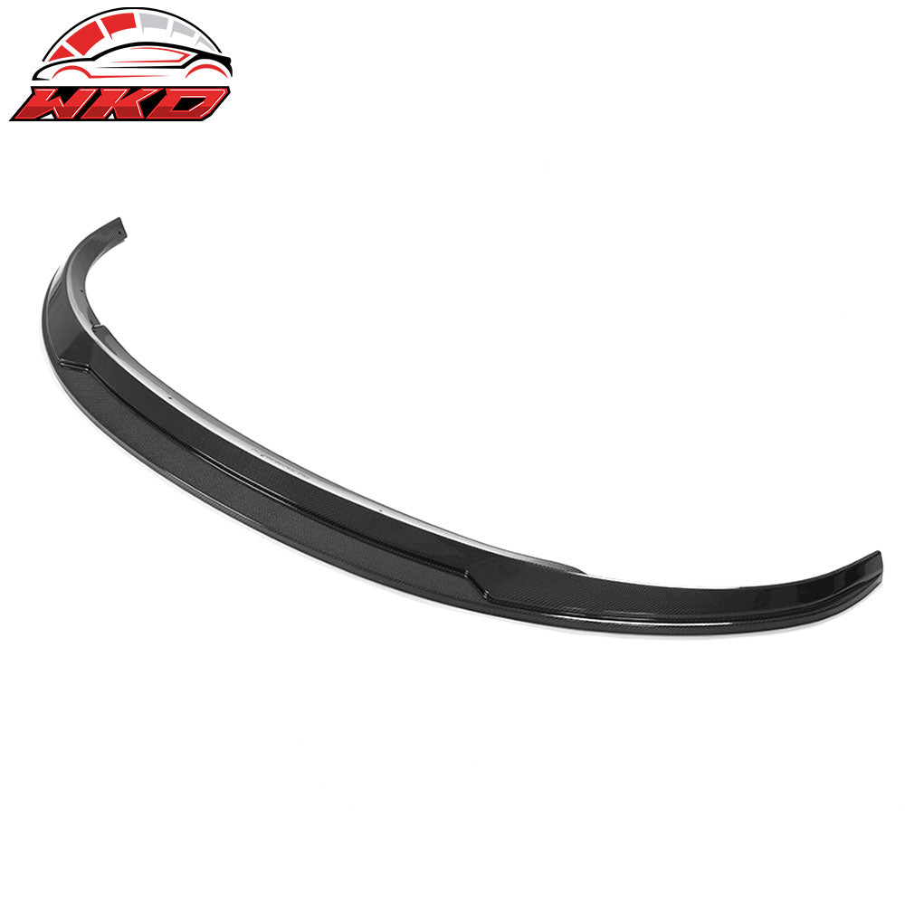 Fits 20-25 Tesla Y IKON Style Front Bumper Lip Spoiler Real Carbon Fiber