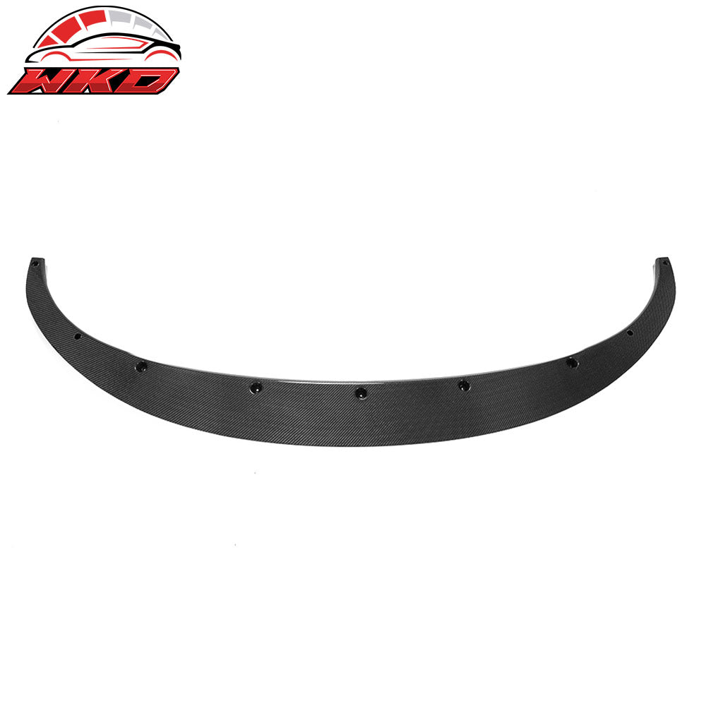 Fits 20-25 Tesla Y IKON Style Front Bumper Lip Spoiler Real Carbon Fiber