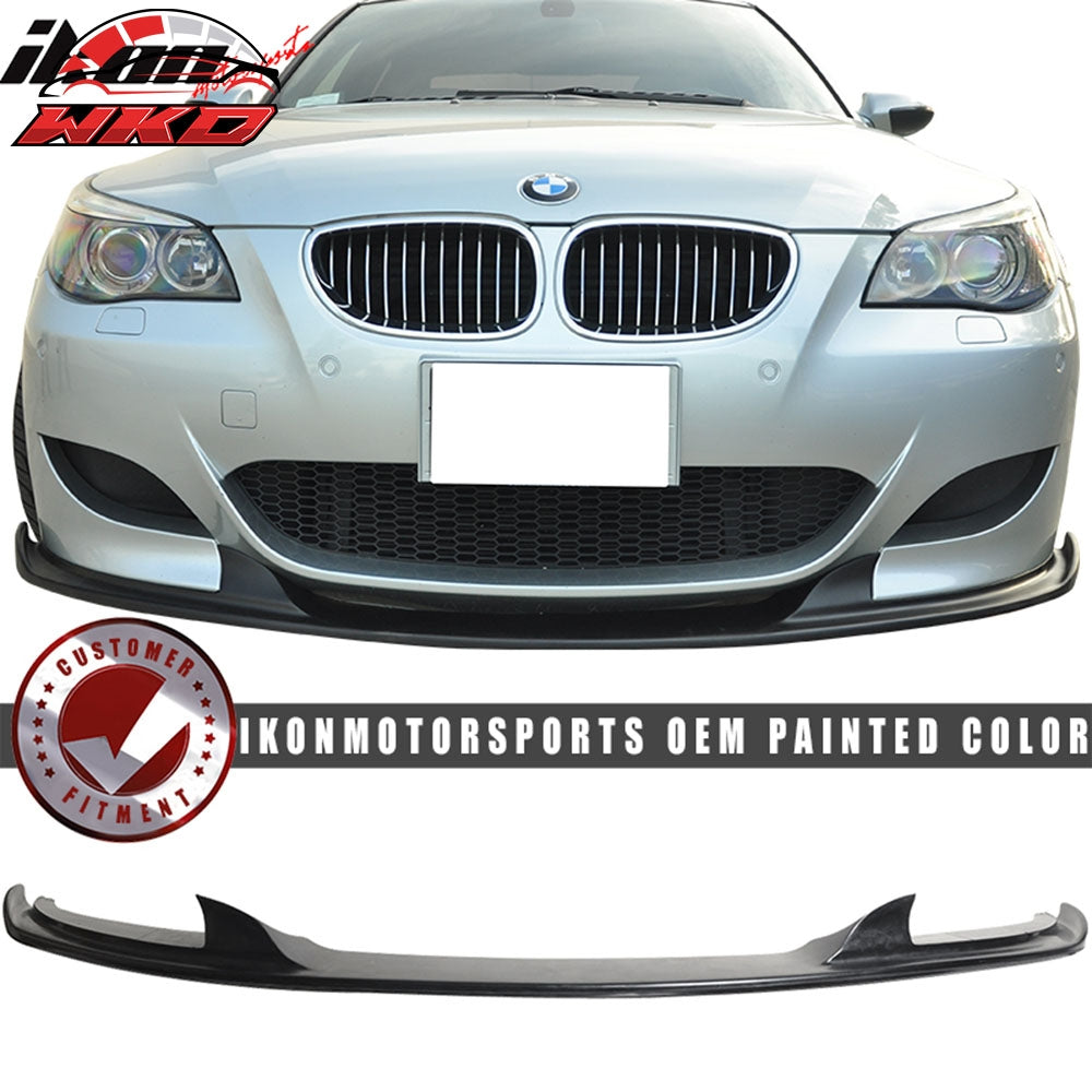 06-11 BMW E60 M5 H Style Front Bumper Lip Spoiler Kit PU OE Painted Color | Wholesale