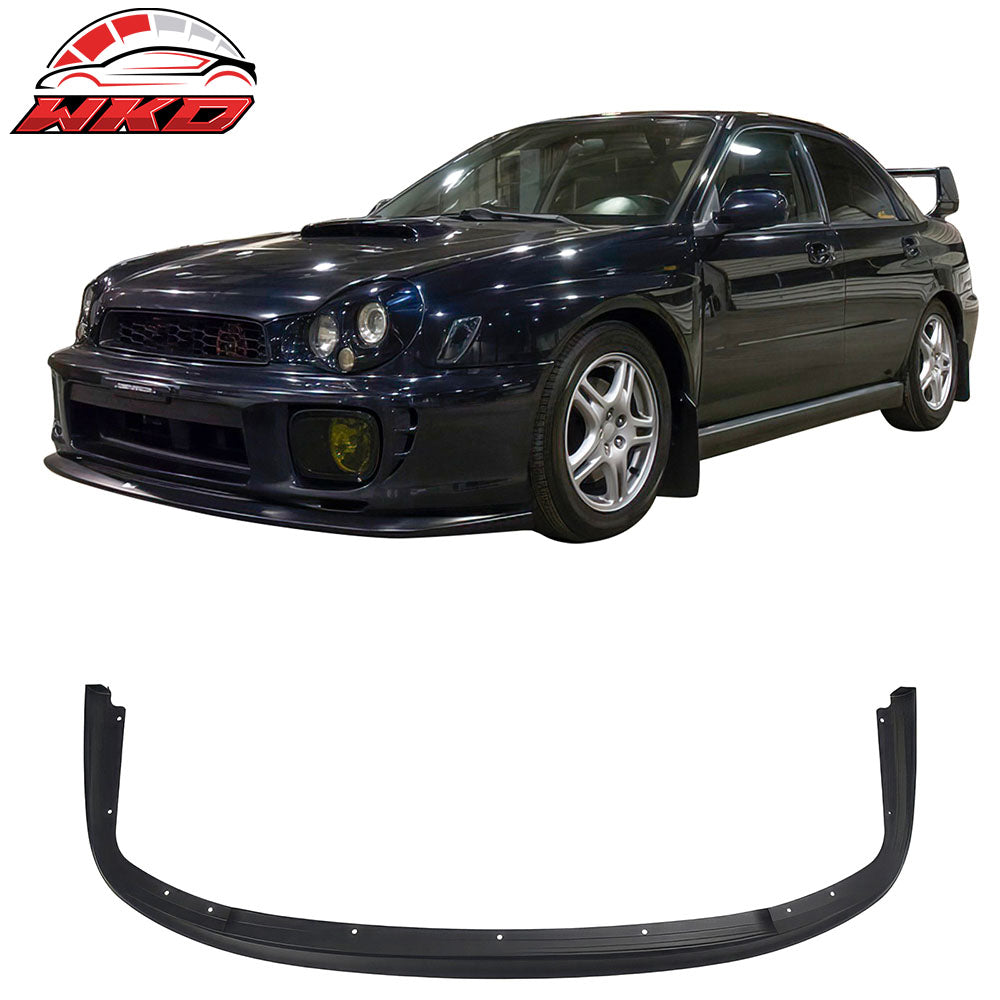 For 02-03 Subaru Impreza WRX Sedan OE Style Front Bumper Lip Spoiler Matte Black