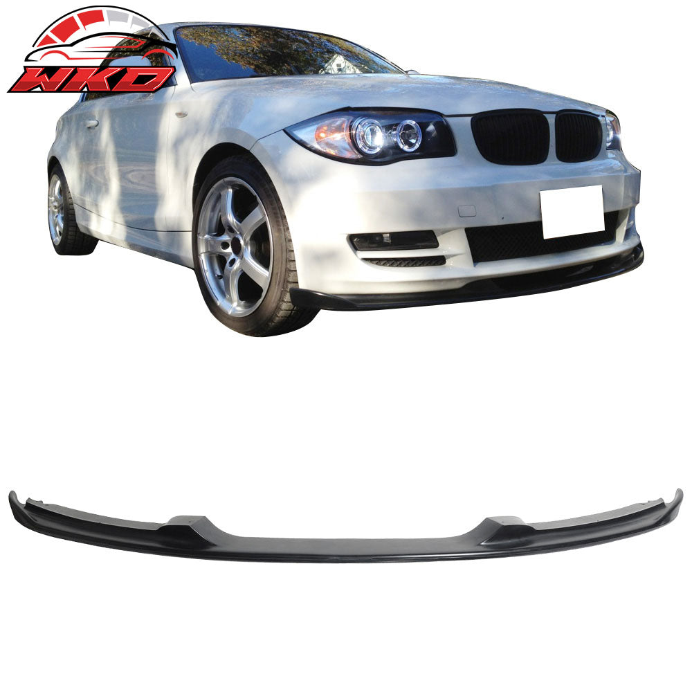 Fits 07-11 BMW E82 1 Series 128i H Style Unpainted Front Bumper Lip Spoiler PU