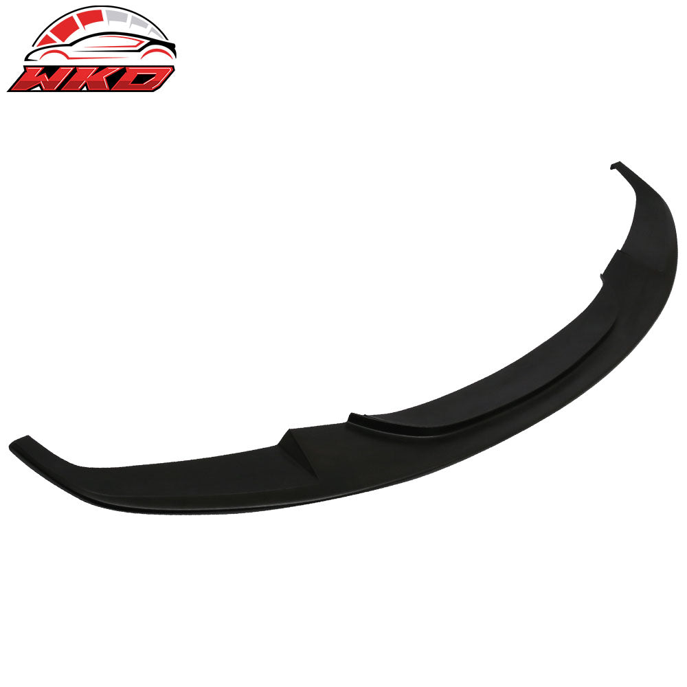 Fits 12-18 BMW F30 3 Series DP Style Front Bumper Lip Spoiler Unpainted Black PU