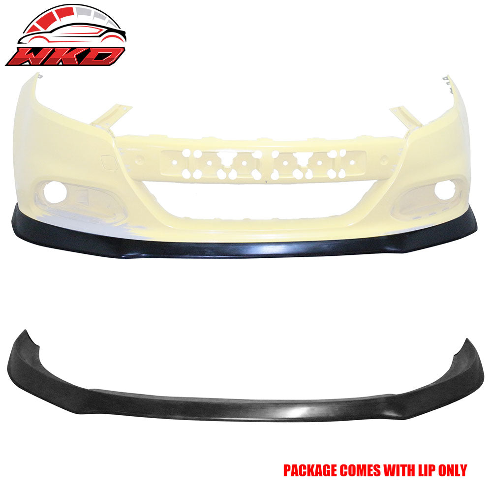 Fits 13-16 Dodge Dart IKON Style Front Bumper Lip Spoiler PU Unpainted Black