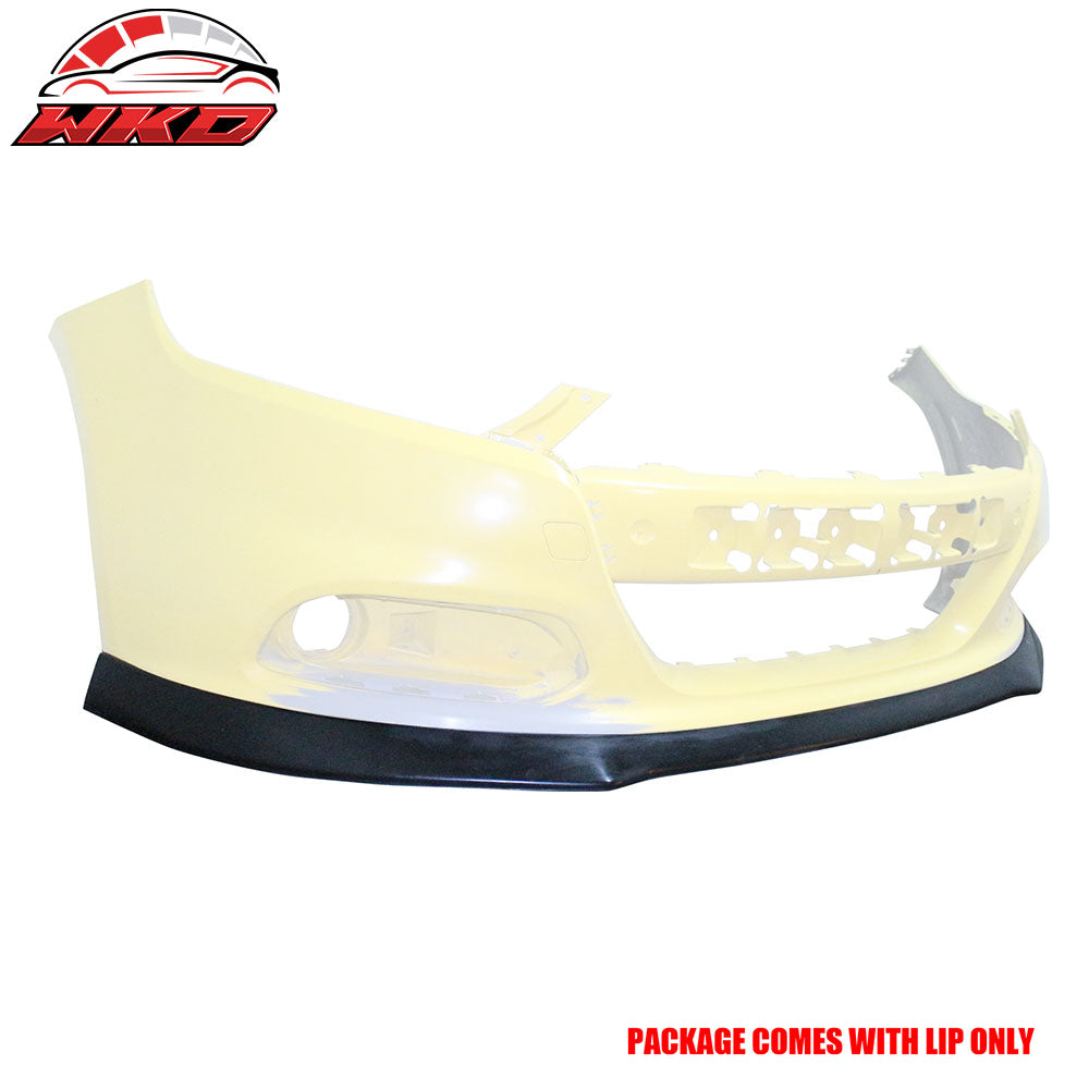 Fits 13-16 Dodge Dart IKON Style Front Bumper Lip Spoiler PU Unpainted Black