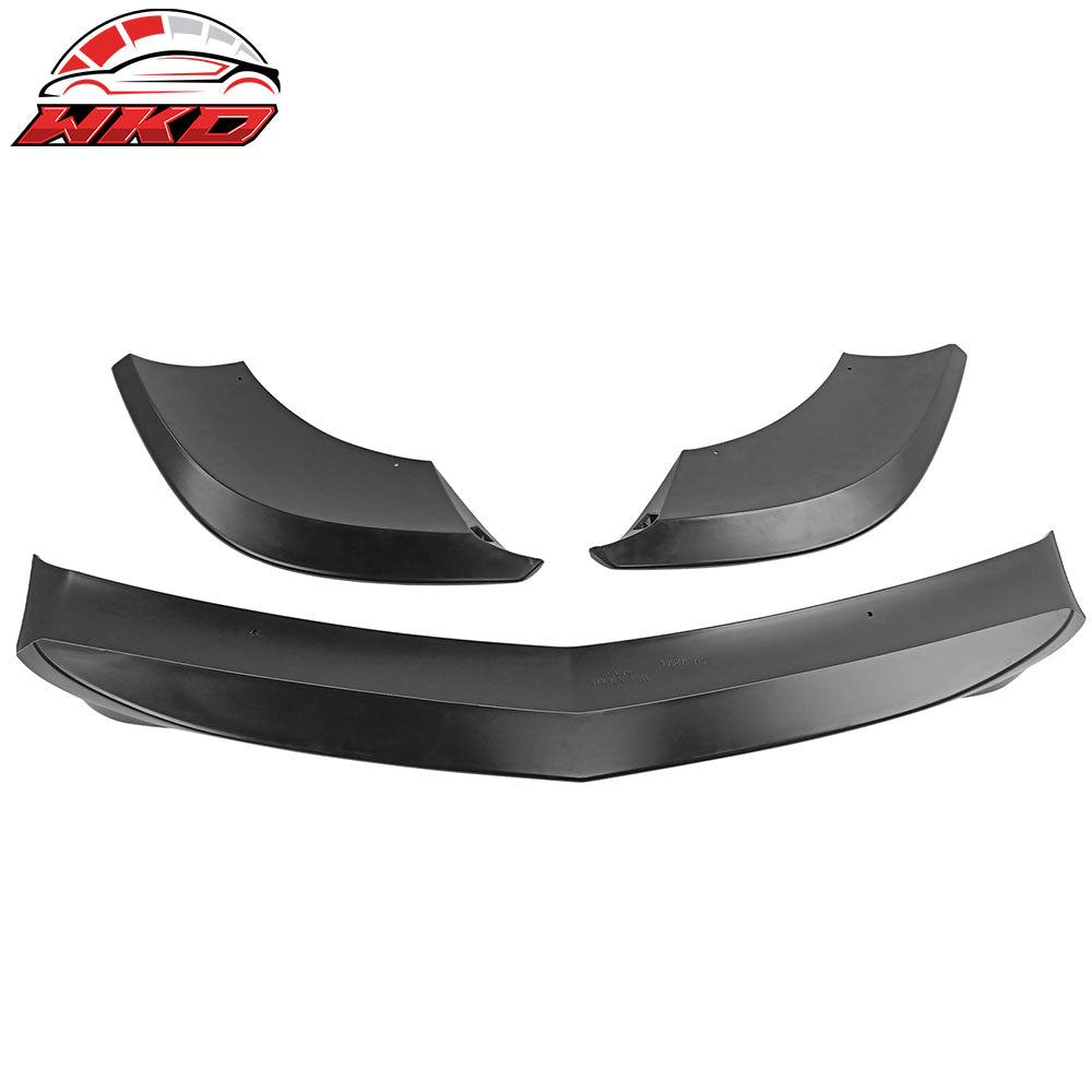 Fits 12-14 Benz W204 C Class GH Style Front Bumper Lip Spoiler Splitter ABS 3PCS